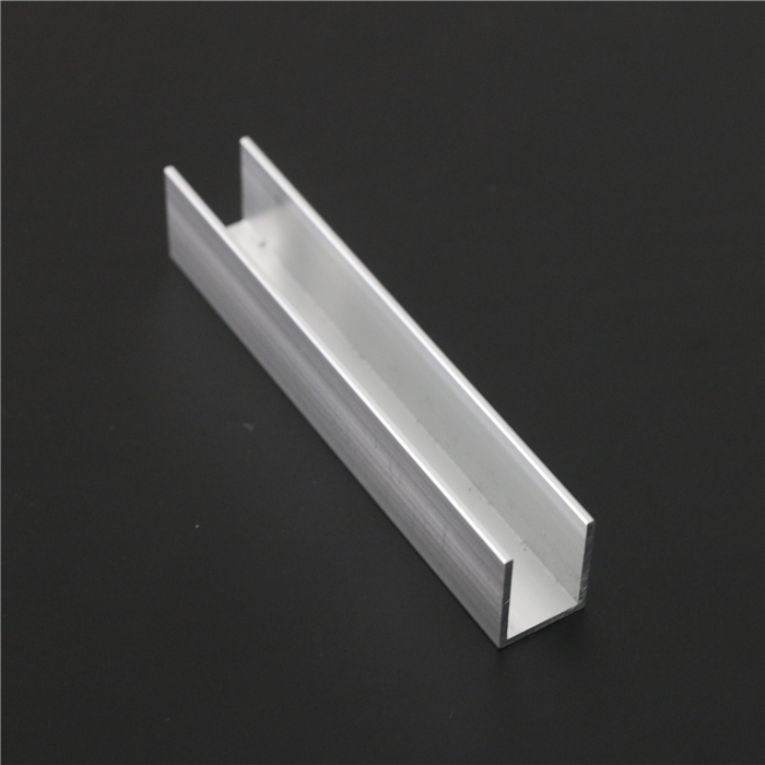 铝合金u槽16*20*1.5内宽13mmU型铝槽玻璃木板卡边铝型材可零切