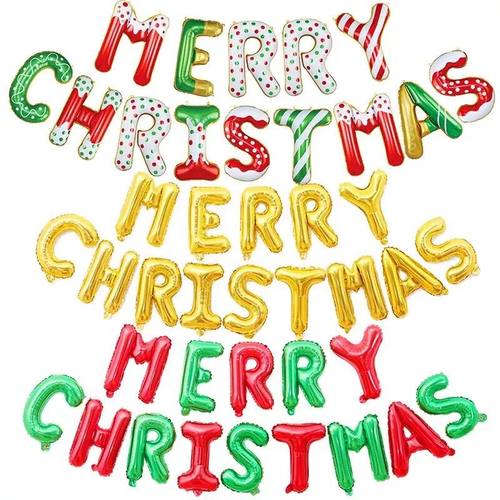 14pcs Merry Christmas Decoration Balloon Backdrop Christmas