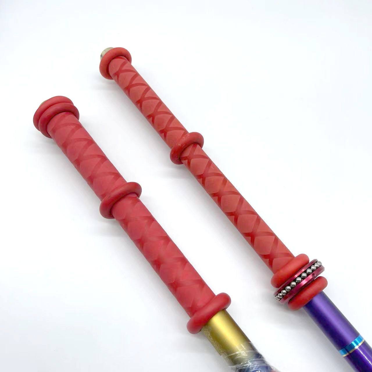 花纹热缩管绝缘套管防滑手把花纹管羽毛球拍彩色钓鱼竿把套热缩管