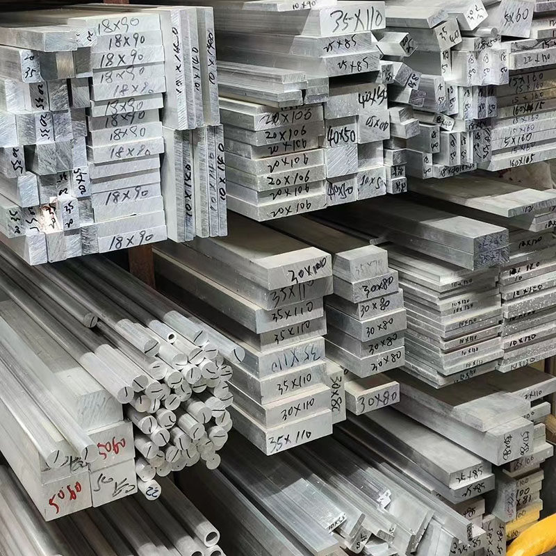 6061铝合金铝排扁条型材铝棒方棒铝块5 8 10 20mm厚铝板加工定制