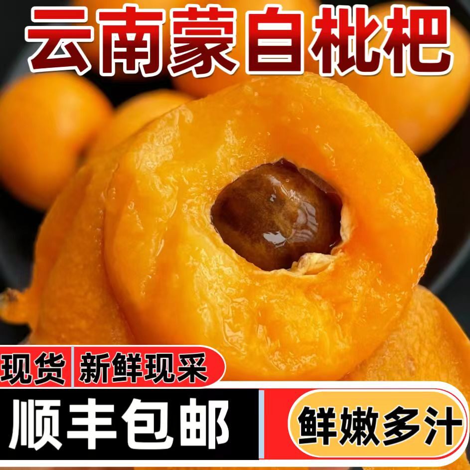 顺丰快递正宗云南蒙自枇杷新鲜采摘皮薄多汁孕妇水果琵琶果现货