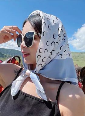 丝巾702025款巨好看女士洋气百搭围脖时尚围巾头巾职业装饰领