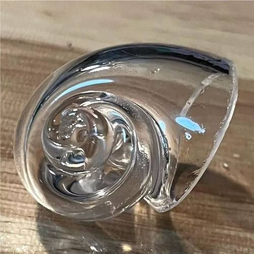 寄居蟹替换壳水晶玻璃海螺鱼缸造景装饰透明水培时尚创意摆件