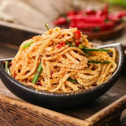 素羊肚丝豆制品火锅麻辣烫凉拌油炸小吃【500g*3包】实发3斤