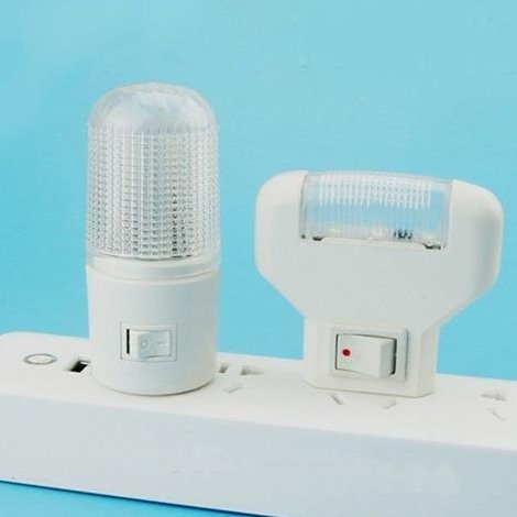 插电节能1W3W带开关小夜灯卧室LED 插座壁灯宝贝喂奶灯起夜灯包邮