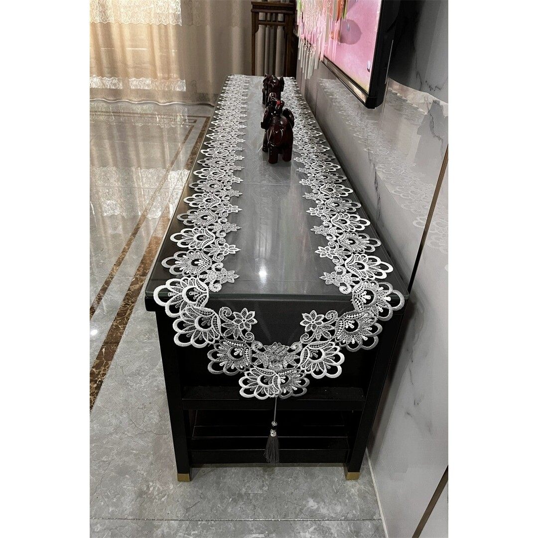 电视柜盖巾茶几餐桌桌旗欧式长条防尘盖巾蕾丝桌布鞋柜斗柜布艺,居家布艺,桌布,淘宝优惠券,粉丝福利购,淘宝优惠卷