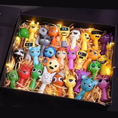 节奏盒子手公仔办儿童奖励礼品Sprunki音乐盒子游戏模型玩具摆件