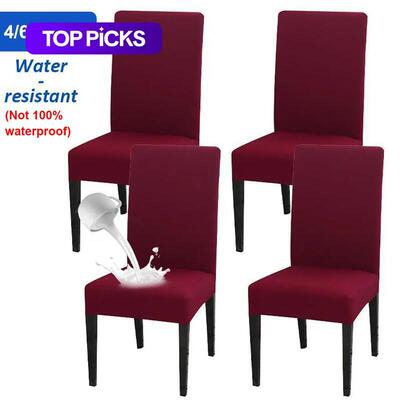 4 12 Piece ize Elastic Chair Covers All eason Milk ilk