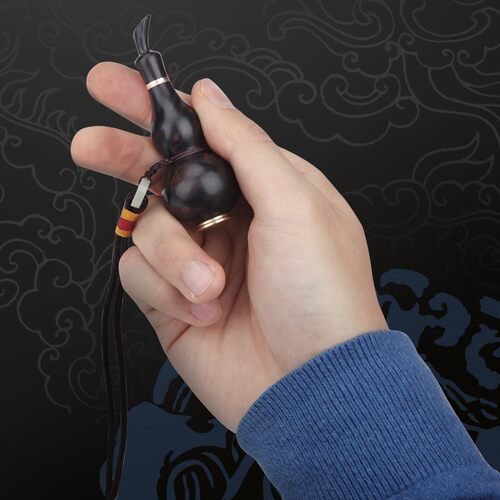 益德成鼻烟壶乌木葫芦鼻烟壶中国风非遗礼品送领导春节过年礼品