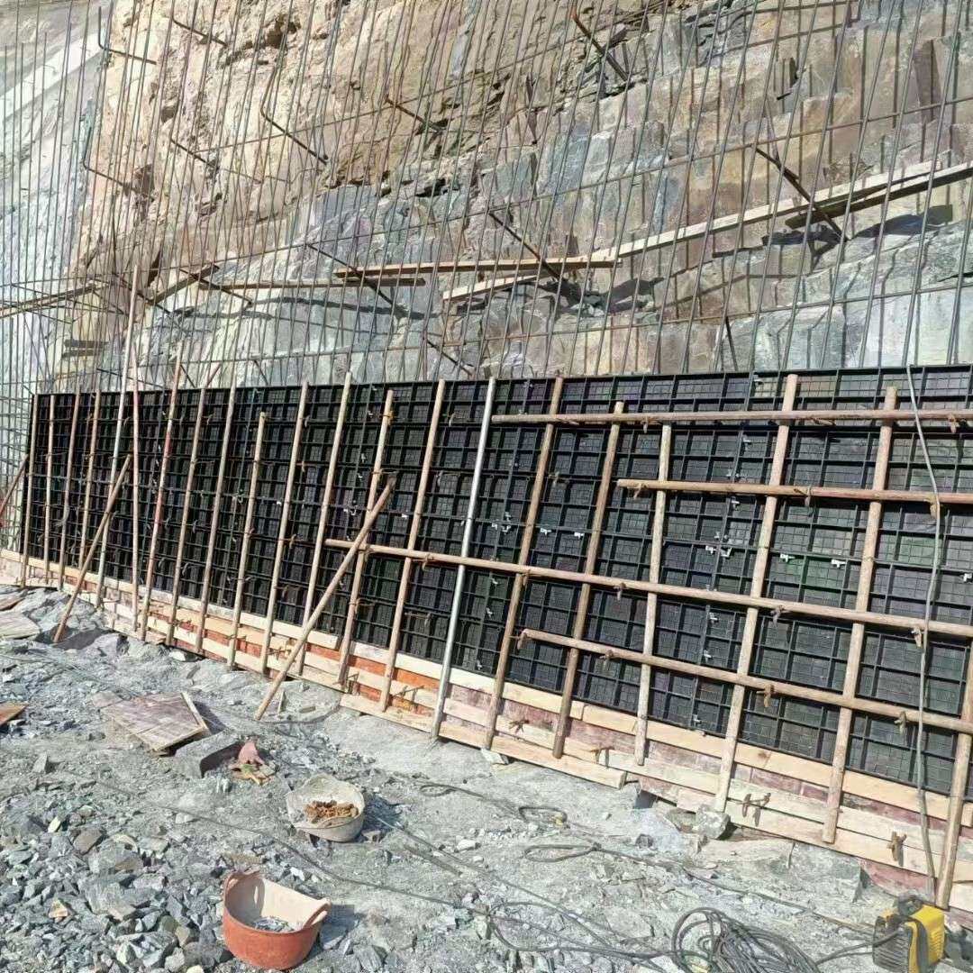 环保级ABS塑模板6.5厚直销挡土墙涵洞水渠管廊平面模具混凝土模板