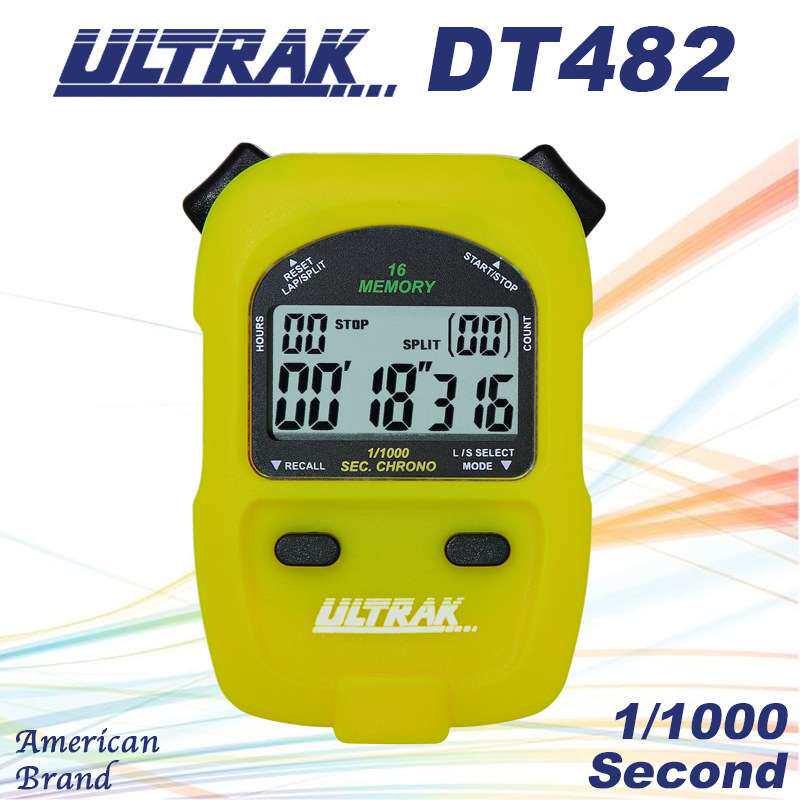 电子秒表DT482A定尔志ULTRAK奥赛克16道2排显示计时器千分一秒