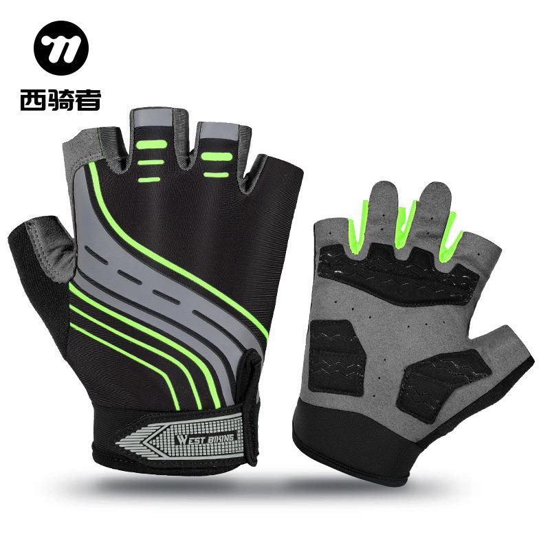 骑行运动竞速手套健身手套男女防起茧防滑脱手器械训练透气手套