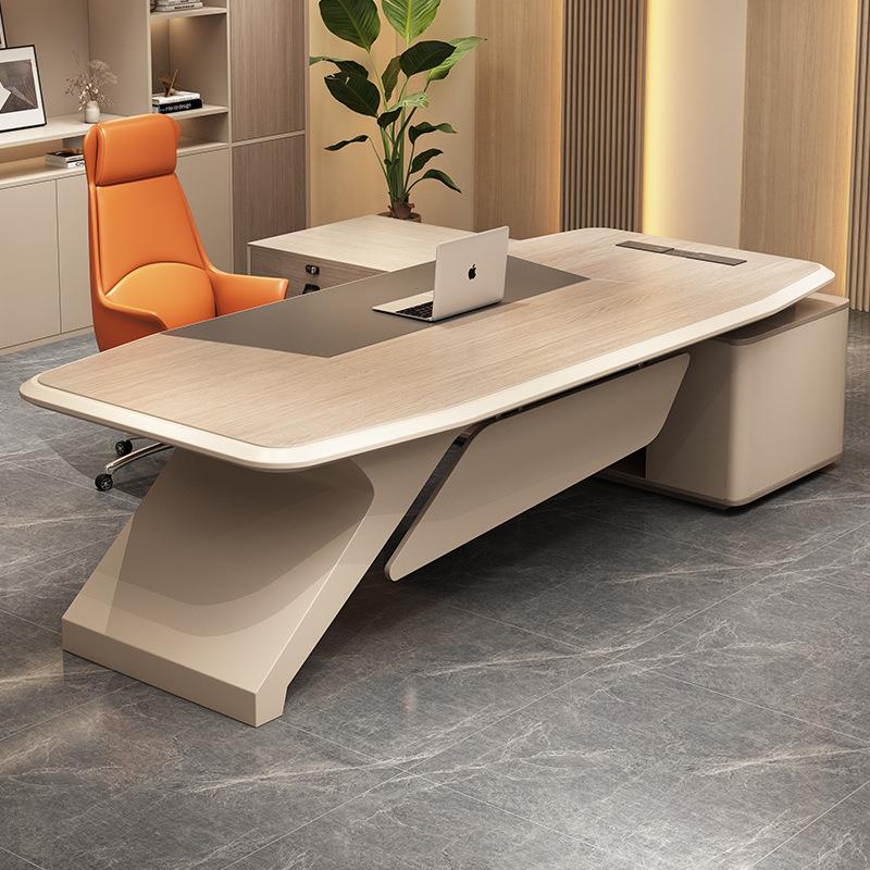 轻奢老板办公桌椅组合简约现代经理总裁桌单人领导大班台办公家具