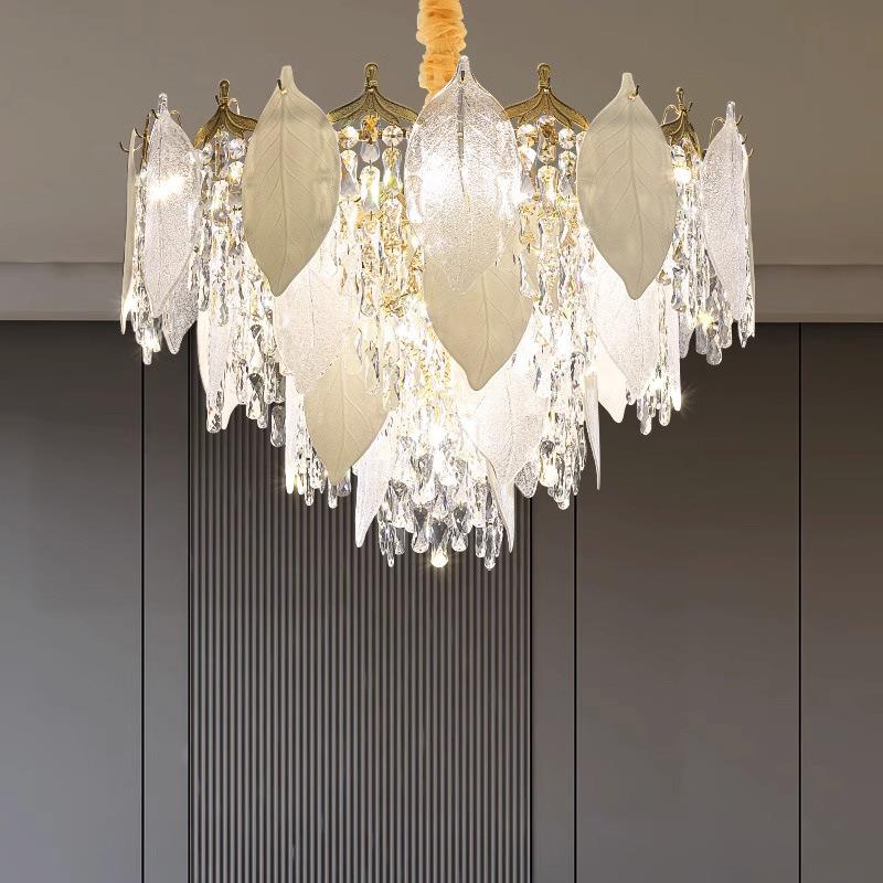 跨境法式轻奢水晶客厅吊灯简约现代主卧室餐厅灯创意奢华大气厂家