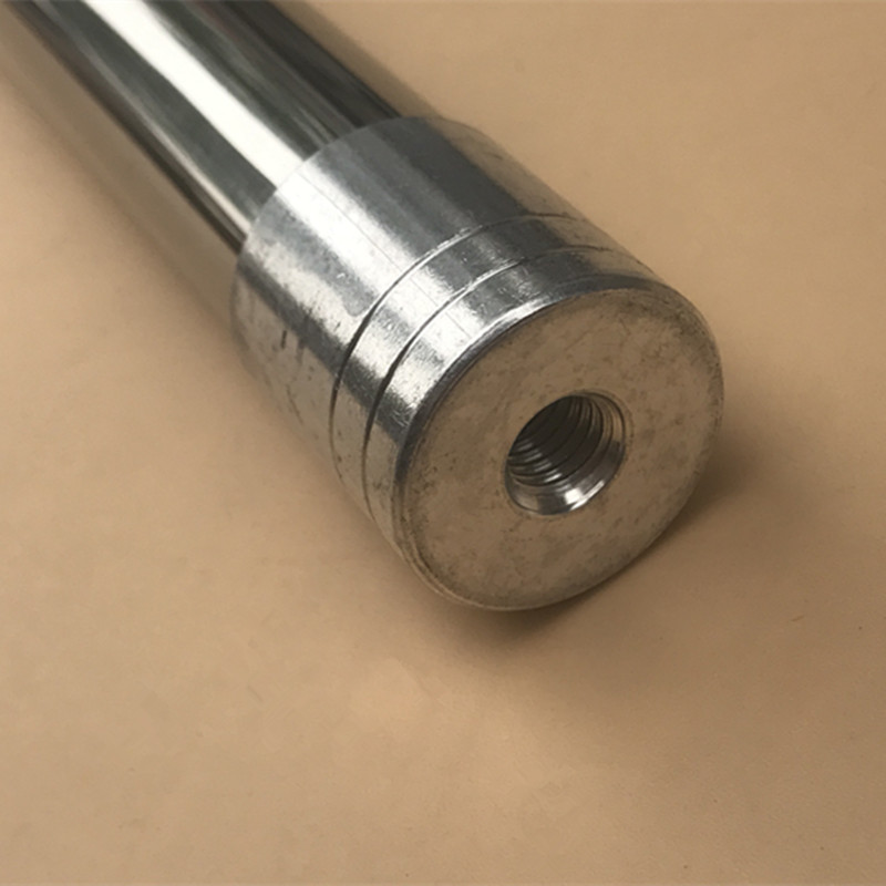 1米单节不伸缩不锈钢m杆子 加粗22mm空心抄网竿子 铆钉加固8mm螺