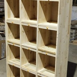 鸽子笼 木制赛鸽巢箱 信鸽组合巢箱 实木无门鸽子笼