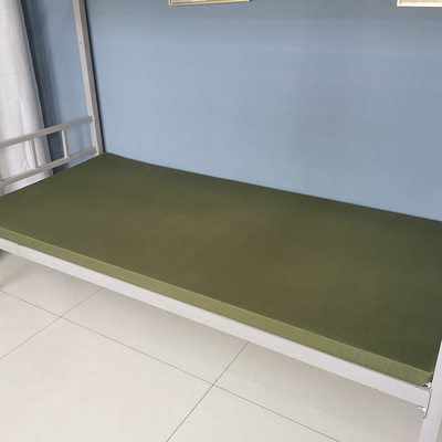 加厚高密度硬质学生床宿舍上下铺0.9M单人海绵床垫军绿色专用