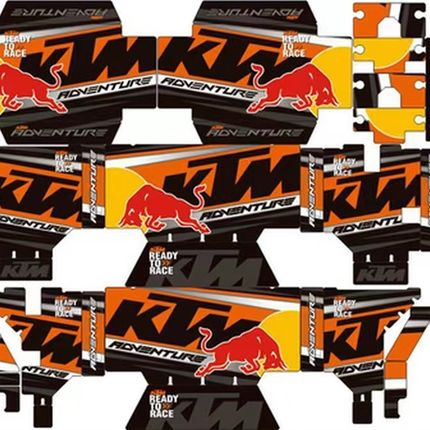 适用KTM 1290 1190罗卜三箱贴纸 790 390尾箱贴画 加厚反光膜