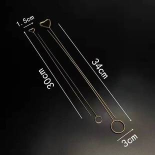 花束卡片夹花插杆鲜花包装材料花艺贺卡镀金金属插签花店用品资材