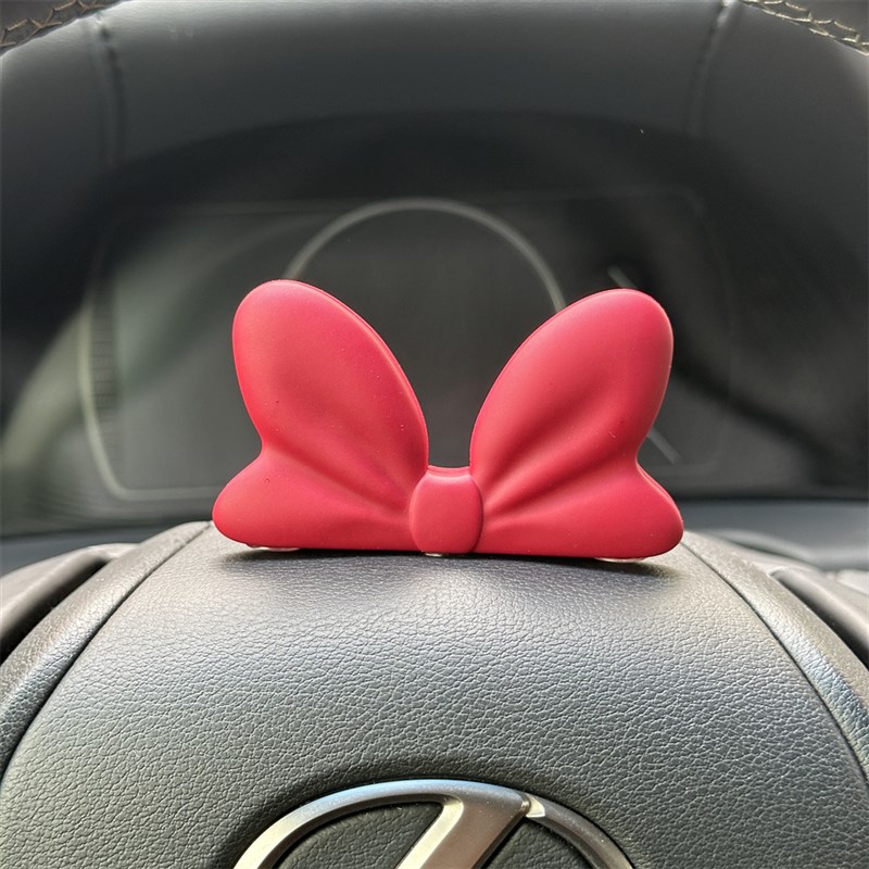蝴蝶结可爱车内饰品摆件屏幕汽车中控台仪表台显示屏装饰车载好物