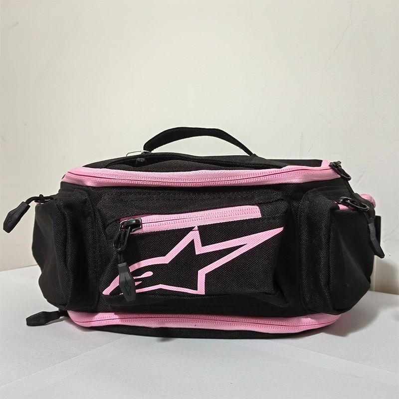 A星粉色腰包摩托车斜挎防雨水骑行腰包休闲摩旅公路骑士斜挎腰包