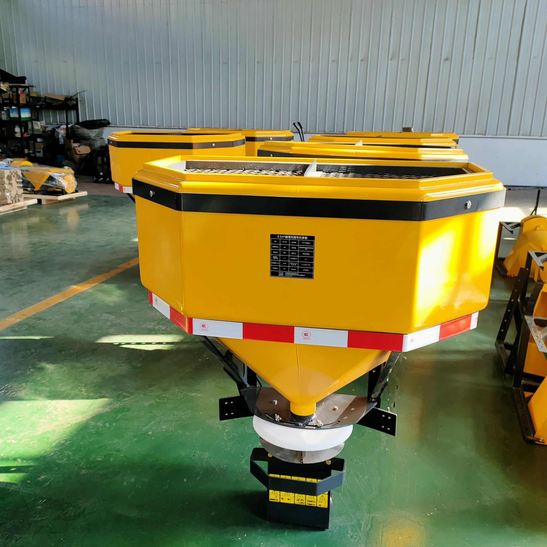 皮卡304后挂式电动撒盐机可调节甩盘式螺旋蛟龙撒布机融雪剂