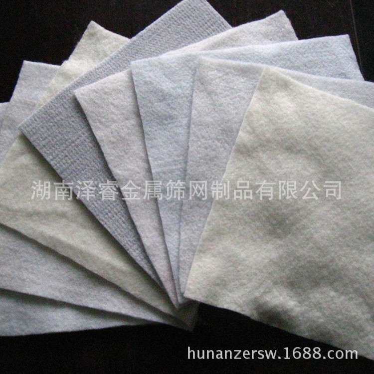 土工布铁路路基高速公路养护用工程布2米4米宽白色聚酯纤维无纺布