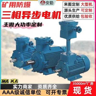 YBX3-225S-437KW高效三相异步电机矿山用纯铜线圈防爆电动机