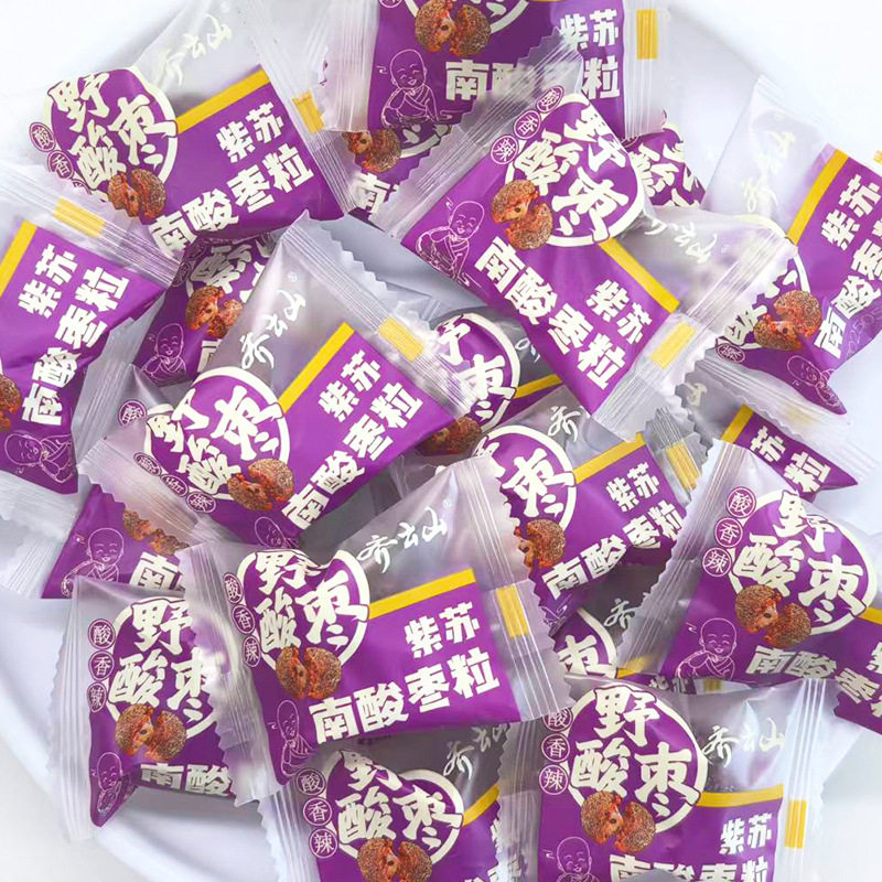紫苏味南酸枣粒散装混合口味辣味