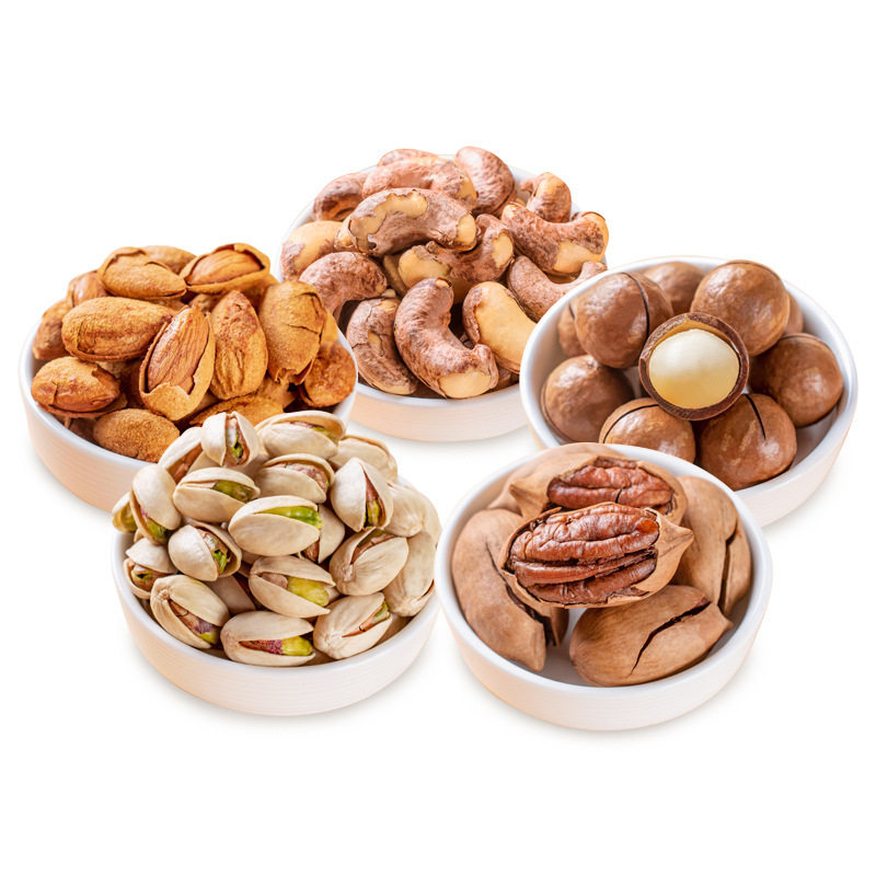 春节年货礼盒大礼包2500g (5斤) 大罐装混合坚果干果零食小吃整箱