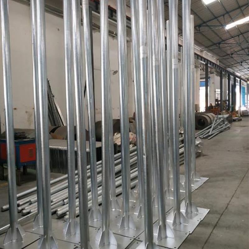 厂家供应交通指示牌立杆 路标牌单立柱标杆 可定法兰厚度