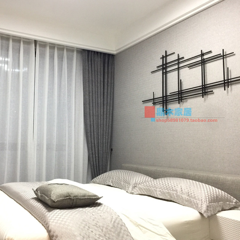 欧式立体铁艺壁饰酒店样板间客厅沙发电视背景墙上装饰品床头挂件