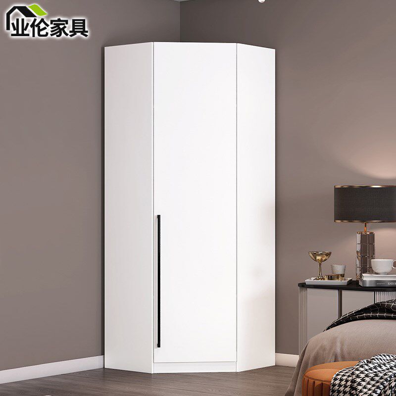 现代简约转角衣柜多功能角柜卧室90度储物柜小户型S拐角置物柜3A3