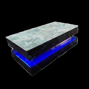 ktv专用茶几大理石纹酒吧散台会所客厅家庭影音室轻奢岩板桌定制