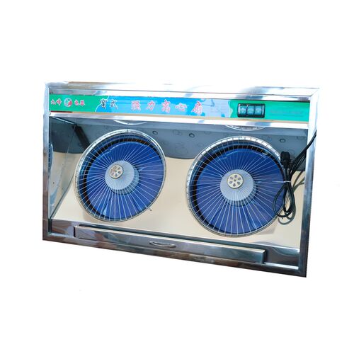 豪华不锈钢排f气扇双排连体窗式厨房抽油烟风机强力家用吸油烟通