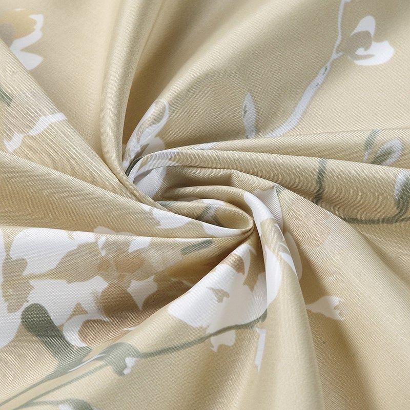 中式半帘田园涤纶加厚防水防霉卫生间厨房干湿分离隔断帘窗帘门帘