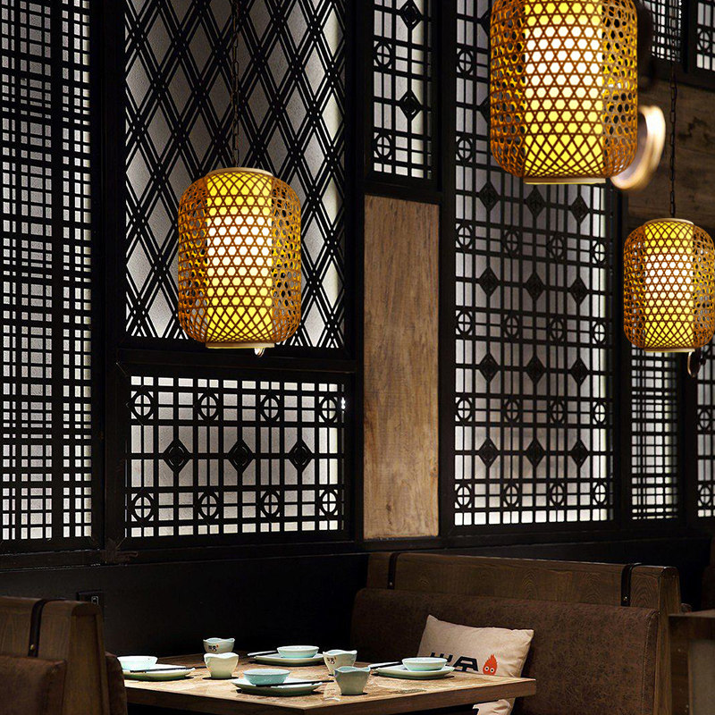 中式竹编灯笼广告定制LOGO免费印字饭店大排档茶馆竹艺民宿餐吊灯,节庆用品/礼品,灯笼,淘宝优惠券,粉丝福利购,淘宝优惠卷