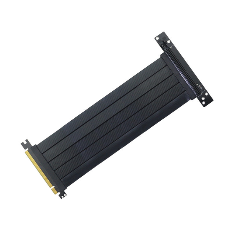 显卡延长b转接线PCIE 3.0 4.0 x16竖装显卡直角90度转接线扩展卡