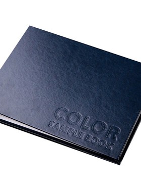 a4横式硬壳皮面文件夹2孔橙色纺织面料样本通用现货黑色样品册