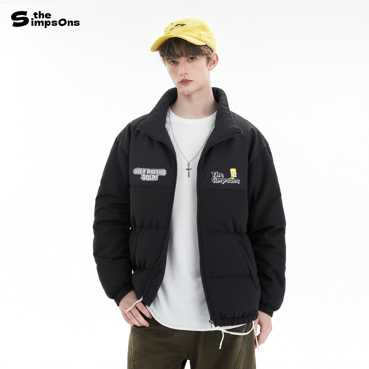 辛普森一家羽绒服面包服加厚保暖90绒鸭绒轻薄冬季新款厚外套情侣