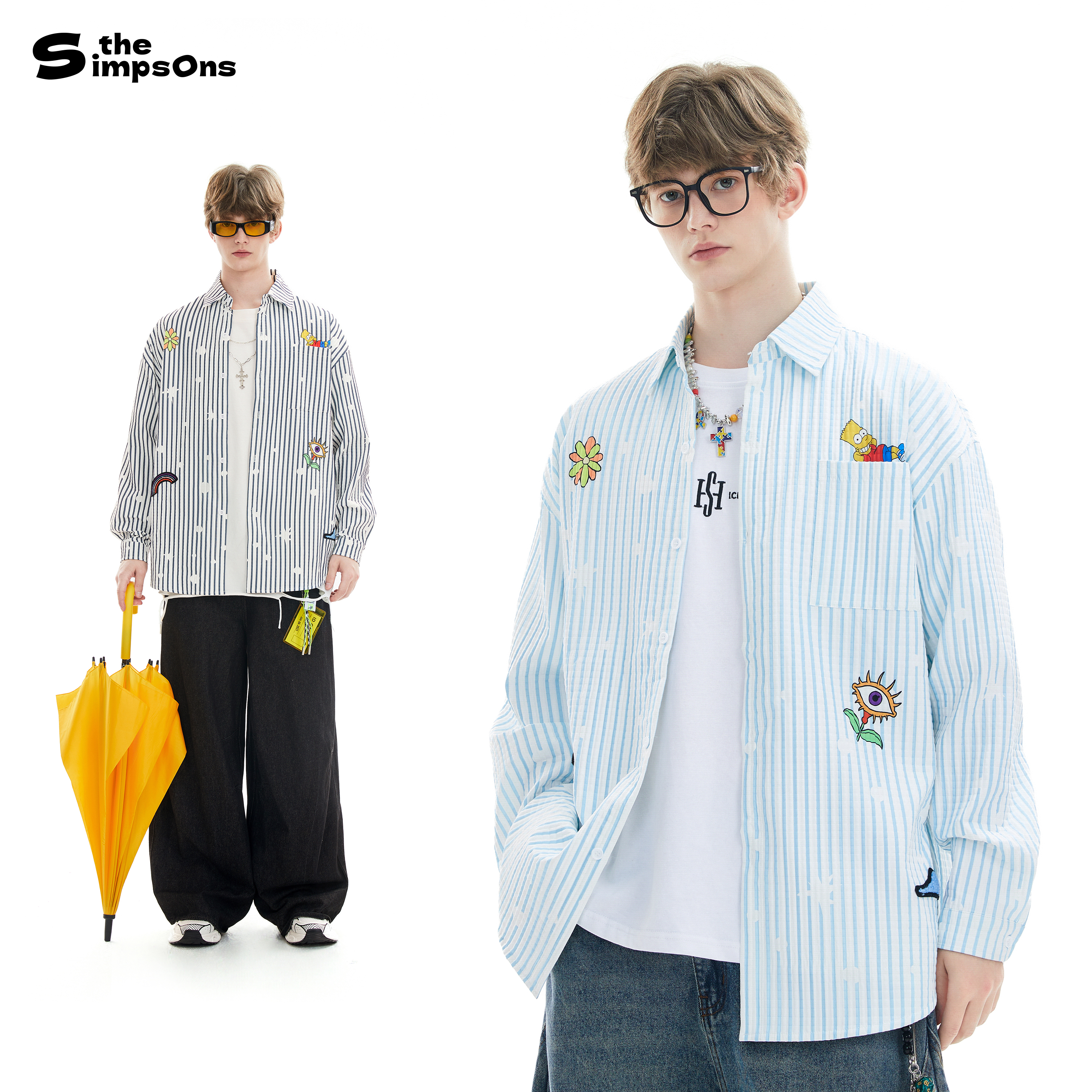 李歌洋同款辛普森一家长袖衬衫