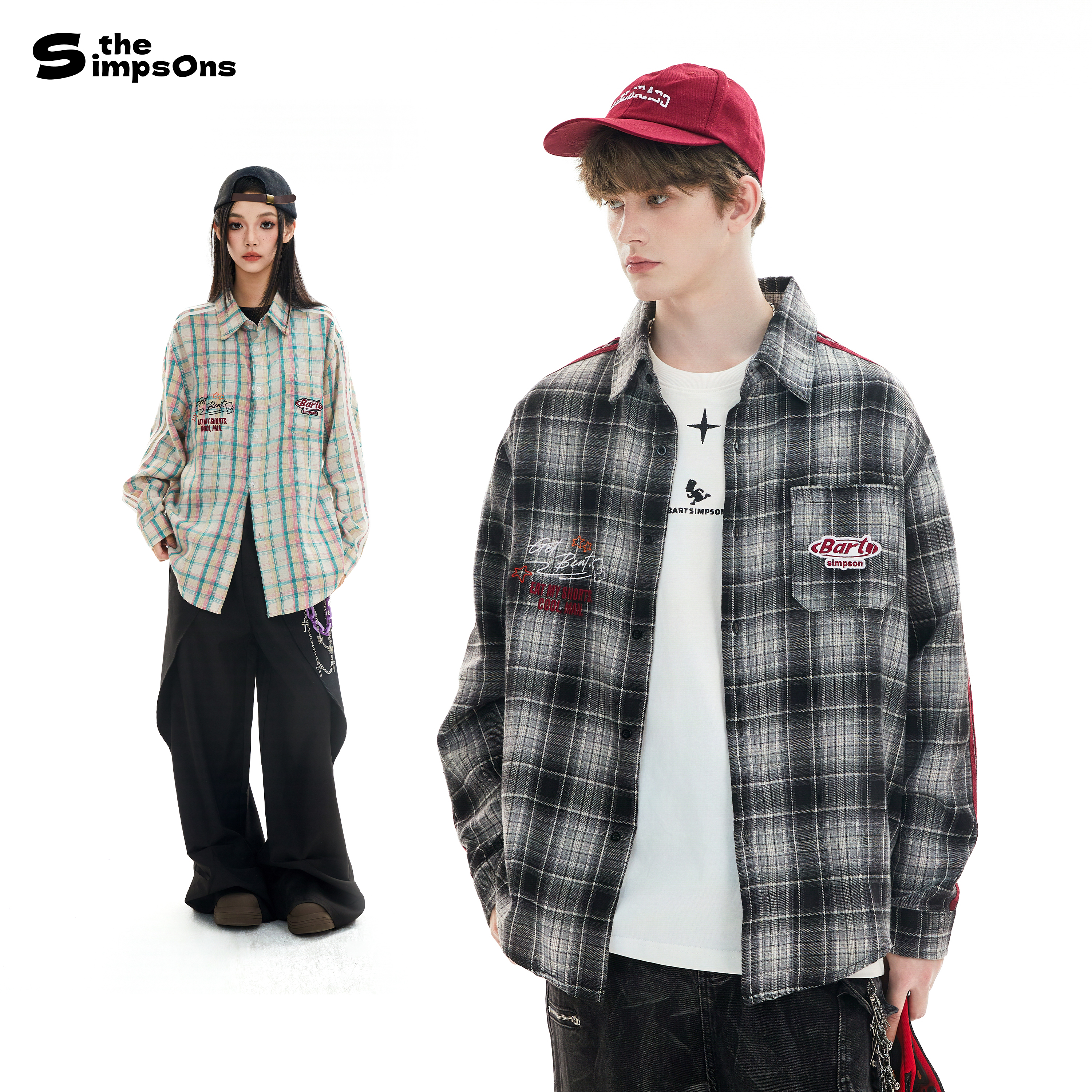 【李晨同款】辛普森一家格子衬衫