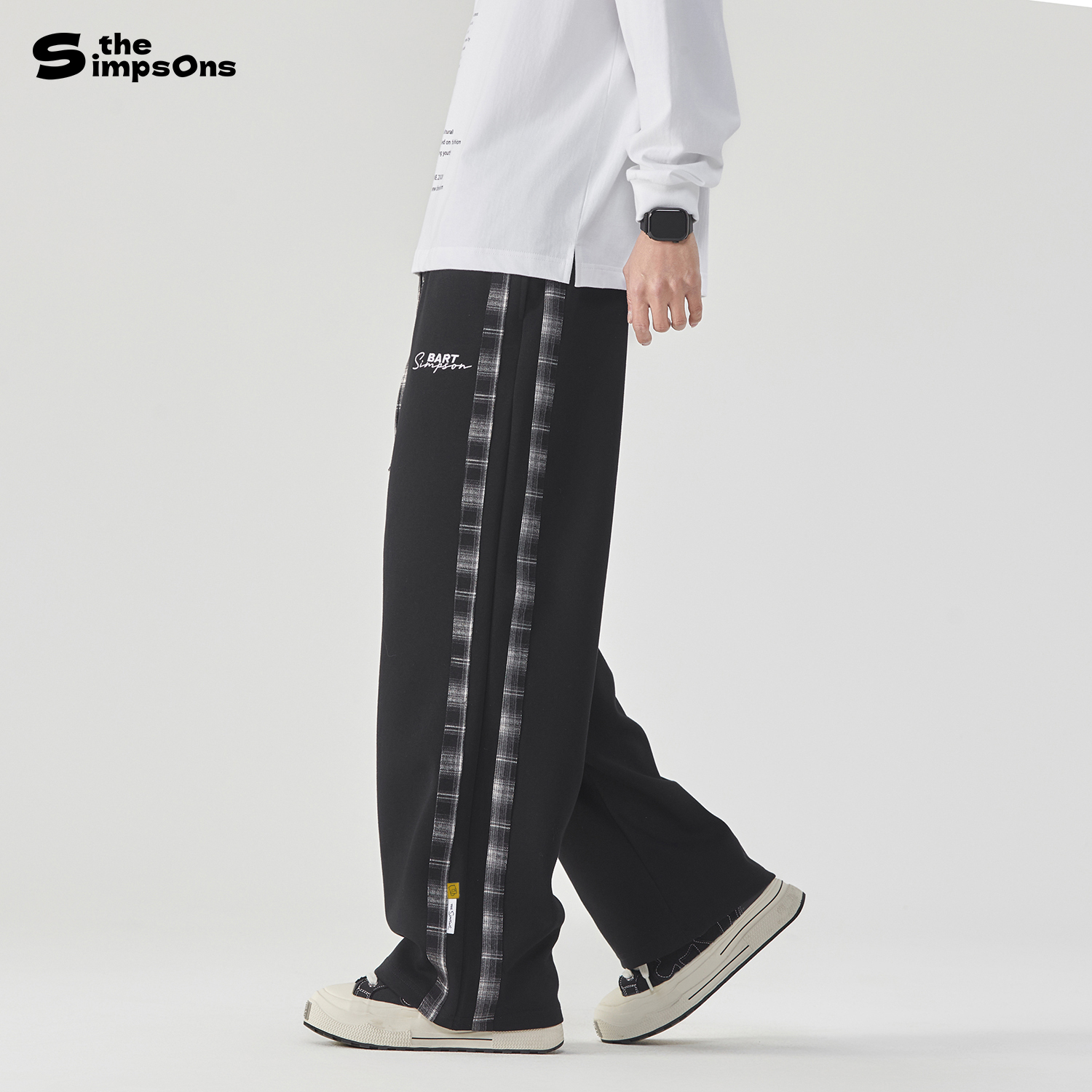 辛普森一家美式潮牌宽松直筒长裤