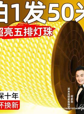 220v灯带户外防水led客厅屋檐外墙氛围室外工程高压暖光暖色灯条