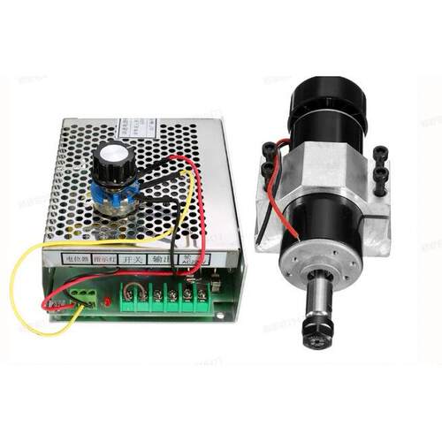500W直径52mm高速风冷主轴电机PCB雕刻机主轴ER11配专用电源