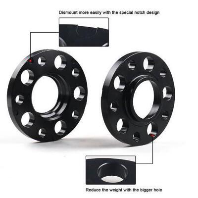 适用宝马轮毂法兰盘5x12072.56mm15mm/20mm2只装配M14*1.25螺