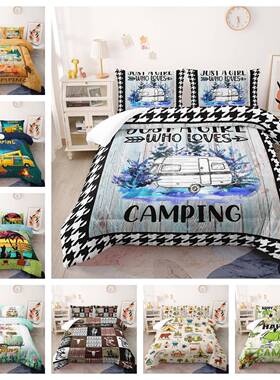 被子房车旅行camping外贸胖被数码印花夏被
