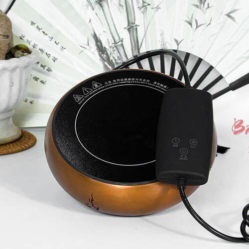典工堂煮茶器紫铜电陶炉铜壶铁壶银壶加热用茶炉高档茶礼线控节能