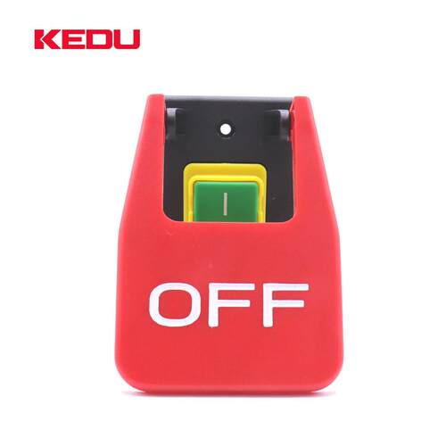 KEDU科都大面板电磁开关OFF急停扭五脚电动工具开关KJD17B-3