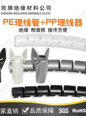 PE理线管PP理线器开口式包线管家用电脑线缆收纳管塑料保护套管